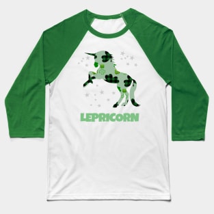 Lepricorn - Irish Unicorn - Saint Patrick's Baseball T-Shirt